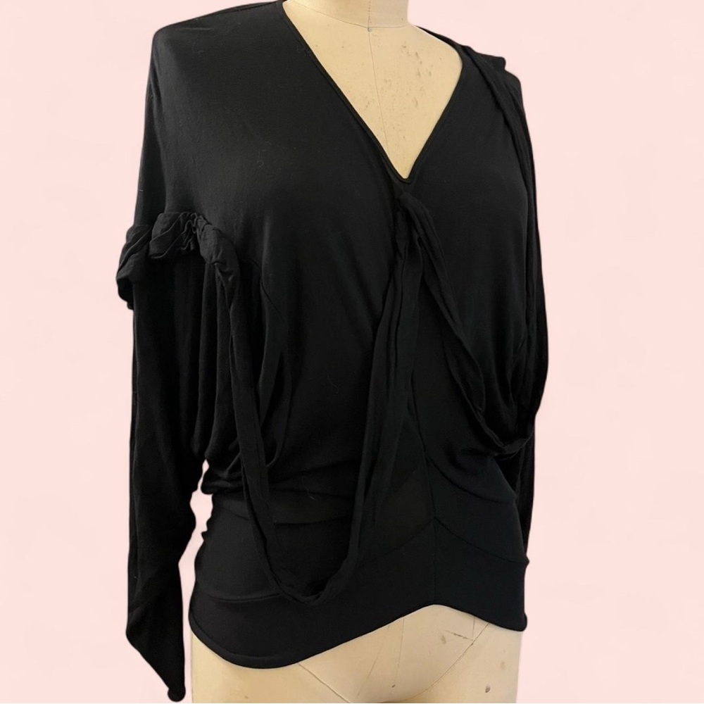 NYC ThreeASFOUR Black Long Sleeve Top